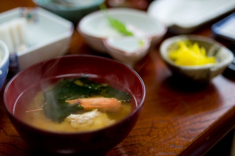 Japanese breakfast miso soup